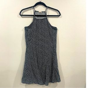 Brandy Melville John Galt Floral Navy Halter Dress